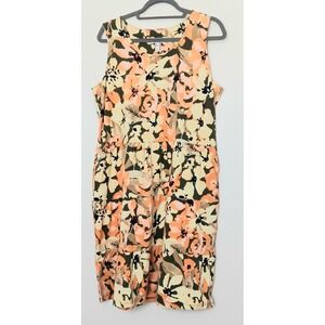 Denim & Co Dress Women's Size L Printed Jersey Scoop Neck Swing Tank Pre-owned